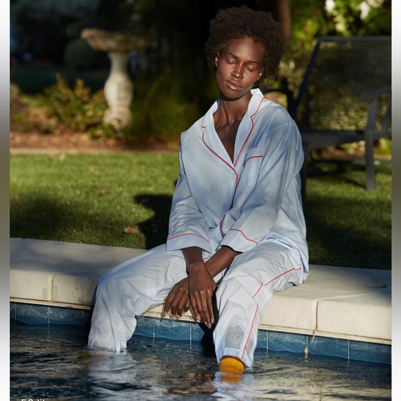 Marina Pajama Set Color: Blue End on End - Picture 6 of 12